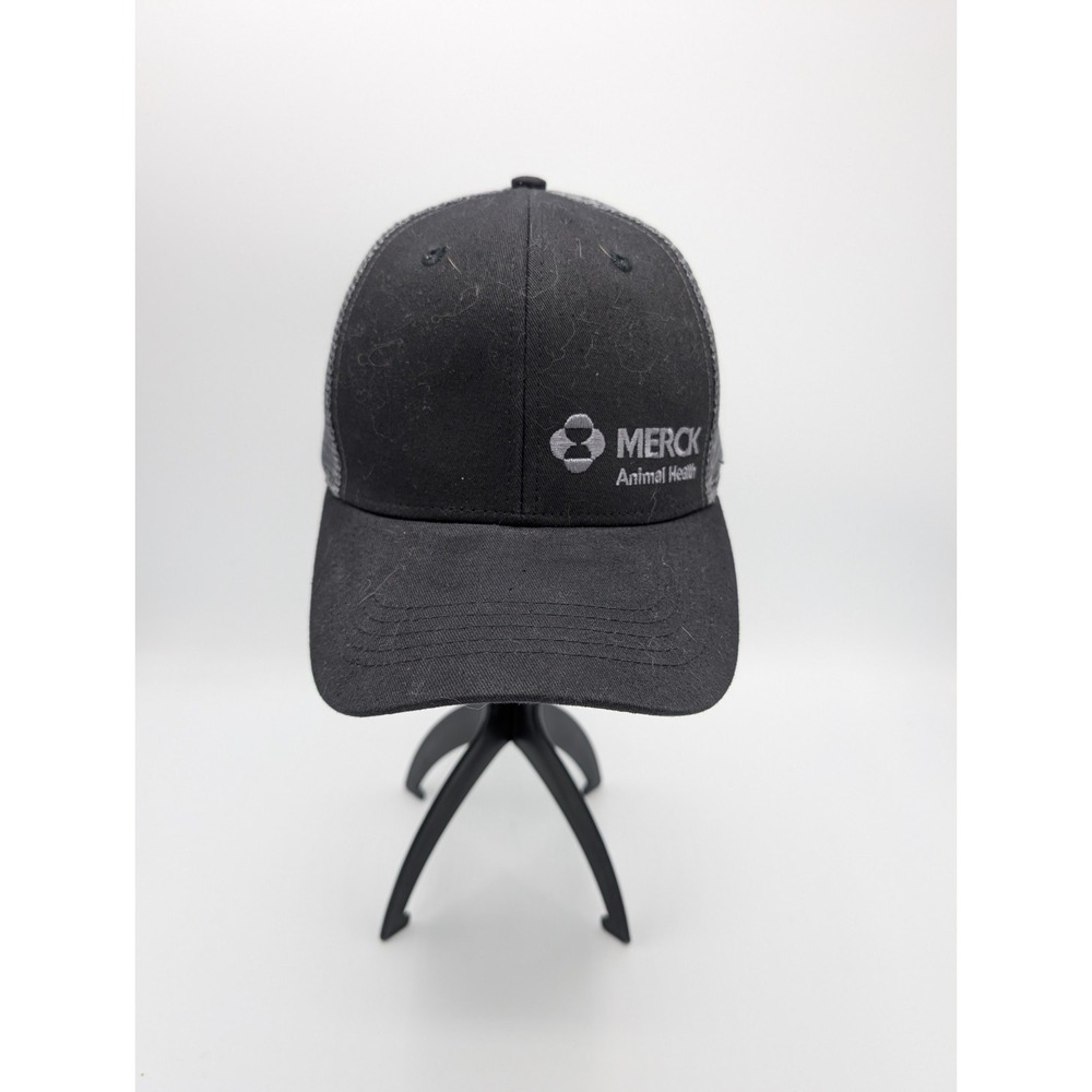 Veterinary Medicine Merck Animal Health Snapback Black Gray Hat Cap